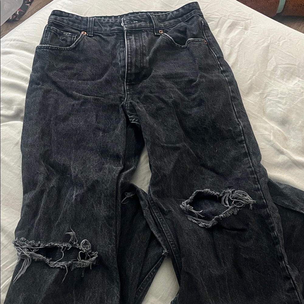 Zara Charcoal Denim Pants